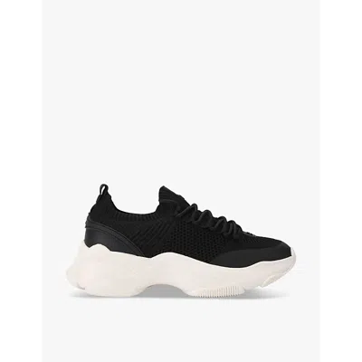 Kg Kurt Geiger Womens Lively Knitted Low-top Trainers Blac In Black