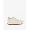 Kg Kurt Geiger Womens Cream Louisa Faux-leather Low-top Trainers In Cream