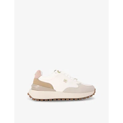 Kg Kurt Geiger Womens  Louisa Faux-leather Low-top Trainers In White/comb