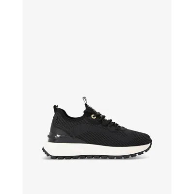 Kg Kurt Geiger Womens  Louisa Low-top Knit Trainers In Black