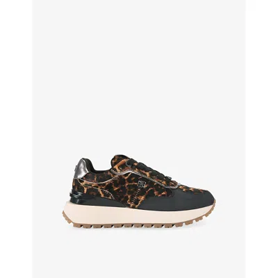 Kg Kurt Geiger Womens Mult/other Louisa Woven Trainers Eur 37 / 4 Uk In Multi