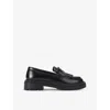 Kg Kurt Geiger Womens  Marty Tassel-front Leather Loafers In Black
