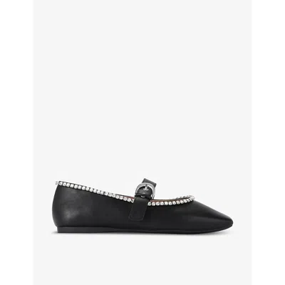 Kg Kurt Geiger Womens Black Nico Crystal-embellished