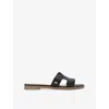 Kg Kurt Geiger Womens  Raven Faux-leather Flat Sandals