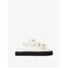 Kg Kurt Geiger Womens Rochelle Bow-embellished Faux-leather Sandals B In Bone