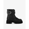 Kg Kurt Geiger Womens  Trick Zip Faux-leather Ankle Boots In Black