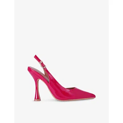 Kg Kurt Geiger Womens Pink Comb Aria Faux-leather Slingback Courts Eur 39 / 6 Uk