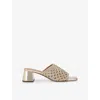 Kg Kurt Geiger Womens  Remi Faux-leather Heeled Mules