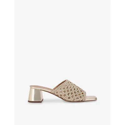 Kg Kurt Geiger Womens  Remi Faux-leather Heeled Mules