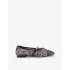 Kg Kurt Geiger Womens Tan Comb Nella Mesh Ballet Flats Eur 38/5 Uk In Brown