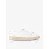 Kg Kurt Geiger Womens Eliza Brand-plaque Faux-leather Low-top Trainers Whit In White