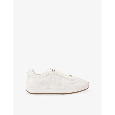 Kg Kurt Geiger Womens White Lala Leather Trainers Eur 39 / 6 Uk