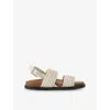 Kg Kurt Geiger Womens  Ringer Leather Sandals In White