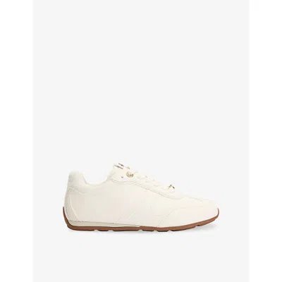 Kg Kurt Geiger Womens White/comb Luella Faux-leather And Suede Trainers Eur 39 / 6 Uk In Multi