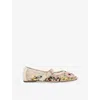 Kg Kurt Geiger Womens  Nina Rhinestone-embellished Mesh Pumps In White/comb