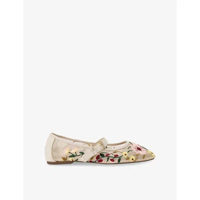 Kg Kurt Geiger Womens  Nina Rhinestone-embellished Mesh Pumps In White/comb