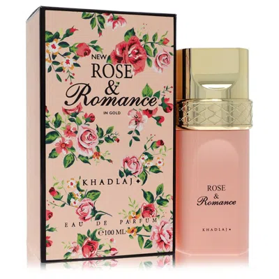 Khadlaj 2pcs Combo Gift Set  Rose & Romance In Gold By  Eau De Parfum Spray 3.4 oz For Women In Multi
