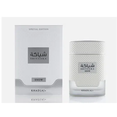 Khadlaj Unisex Shiyaaka Snow Edp Spray 3.4 oz Fragrances 6291107979335 In Transparent