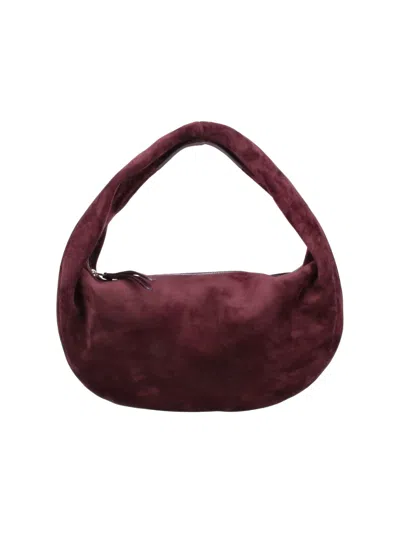 Khaite 100% Calf Leather Handbag In Red
