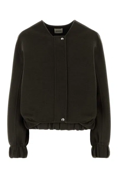Khaite 100% Wool Jacket In Brown