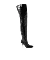 Khaite Colt 100 Glossed Leather Over-the-knee Boots In Black