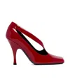 Khaite 100mm Eva Pumps In Red