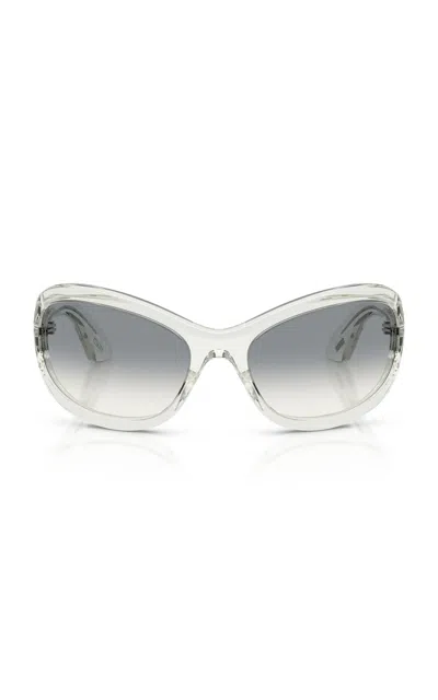 Khaite 1967c Square-frame Acetate Sunglasses In Green