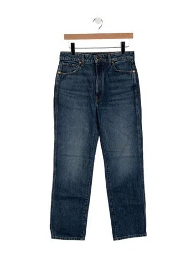 Pre-owned Khaite 2024 Straight Leg Jeans In Blue