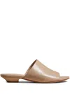 Khaite 30mm Leather Slide Sandals
