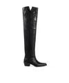 Khaite Clive 35 Leather Over-the-knee Boots In Black