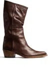Khaite 35mm Clive Pointed-toe Boots In Brown
