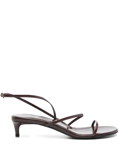 Khaite Loop Sandals In Brown