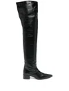 Khaite 40mm Andee Boots In Black