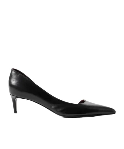 Khaite 45mm Jett D'orsay Heeled Pumps In Black