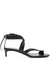 Khaite 50mm Aimee Sandals In Black