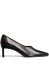 Khaite 50mm Cecilia Square-pointed Toe Pumps In Black