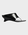 Khaite Black Marlow Sculptural Leather Mules In Black