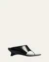 Khaite Black Marlow Sculptural Leather Mules In Black