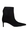 Khaite Ankle Boots Ona 55 Aus Veloursleder In Black