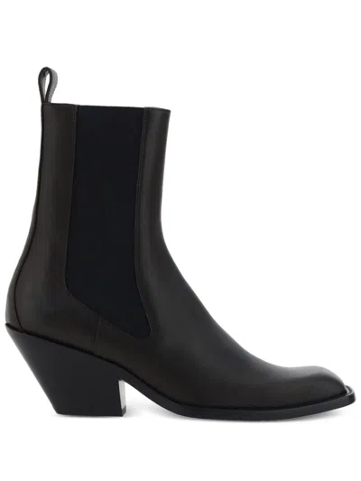 Khaite Austin Heeled Boots In Brown