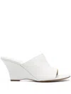Khaite 75 The Marion Mules - Women's - Calf Leather In White