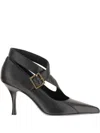 Khaite Sloan Leather Pumps In Animal Print
