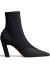 Khaite 85mm Nevada Pointed-toe Heeled Boots In Black