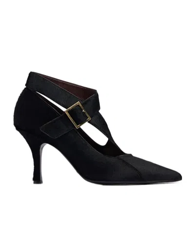 Khaite 85mm Sloan Pony Hair Pumps -  - Women  - Black - 36 It