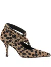 Khaite 85mm Sloan Printed Pumps In Multi