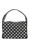 Khaite Elena Small Studded Leather Shoulder Bag In 黑色的