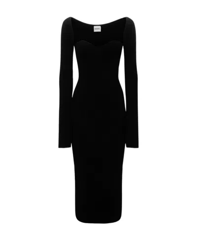Khaite A Long Dress In A Corset