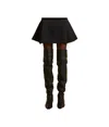 Khaite A-shaped Skirt In Black