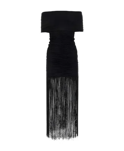 Khaite A Shoulder-length Dress In Black