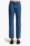 Khaite Danielle High Rise Straight Jeans In Boone